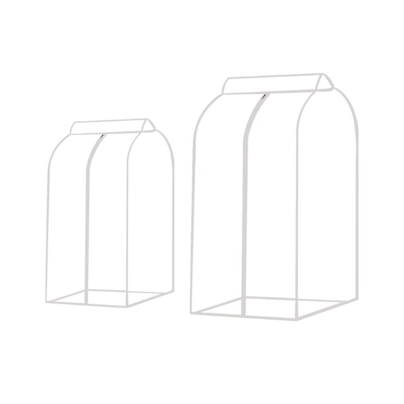Hanging Garment Bag Clear Window Wardrobe Closet Clothes Storage Pouch Case Organizer Coat Suit Dust Cover Au19 21