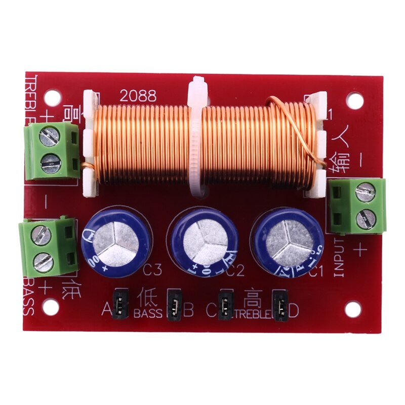 Divisor Audio Yly-2088 Divisor De Frecuencia Audio 400W YLY-2088 - Crossover 2 Vías Ajustable - Para Altavoces Filtro Graves Agudos Altavoz