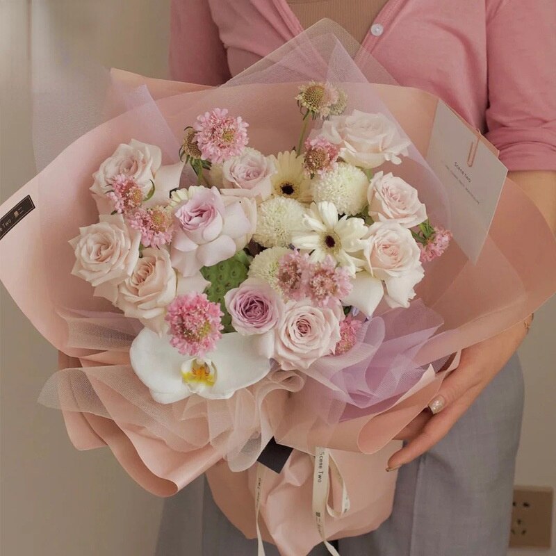 Wrapping Paper Flower Wrapping Paper Solid Color Paper Flower Bouquet Wrapping Ouya Paper Tide