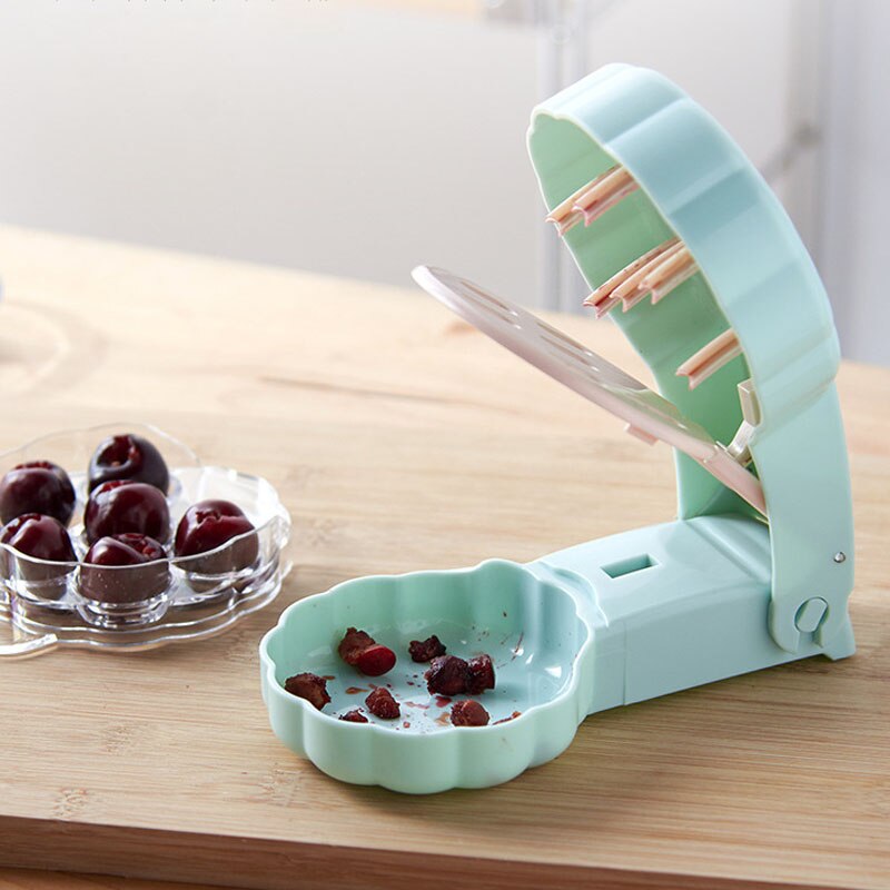 Kitchen Utensils Cherry Pitting Device Portable Home Kitchen Red Date Cherry Pitting Tool Food Processor