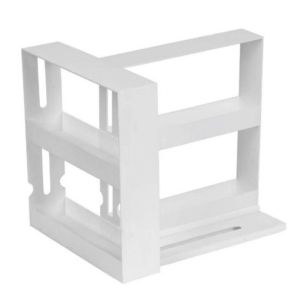 Multifunctionele Roterende Potten Kruidenrek Fles Opslag Wit Pp Kast Keuken Storage Rack Holder Organizer