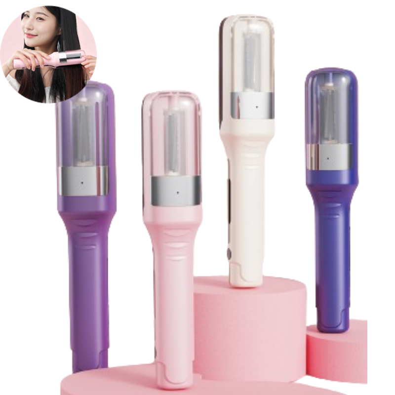 Cortadora de pelo dividida para mujer, Máquina para cortar cabello inalámbrica con extremos abiertos, seco, dañado, quebradizo, , automática