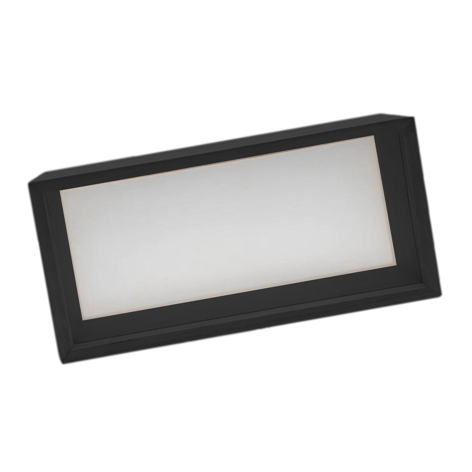 Moldura para fotos de sombra, caixa de armazenamento retangular, moldura decorativa flutuante, suporte de exibição de flores secas para flores secas