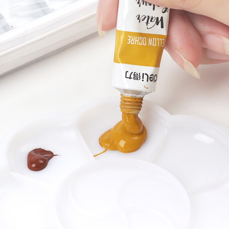 Deli 12/24 farver akrylmaling 12ml pigment håndmalet væggips pinturas acrilicas para pintar manualidades akrylmaling