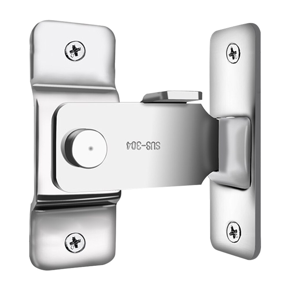 90 Degree Stainless Steel Door Latch Safety Right Angle Sliding Door Lock: B