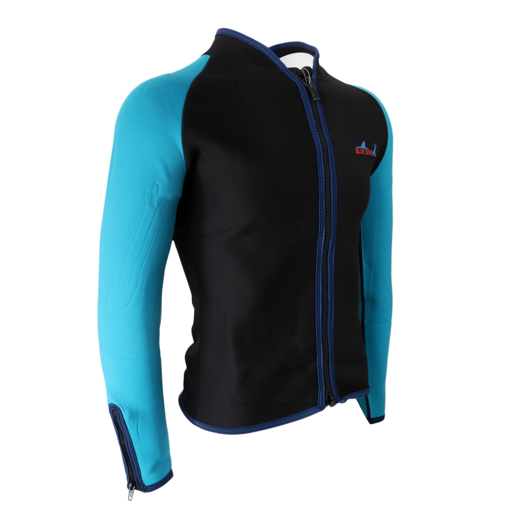 2mm Mannen Neopreen Scuba Duiken Jasje Wetsuit UV Beschermen Badpak Swim Surf Top Duiken Jas Surfen Wetsuit