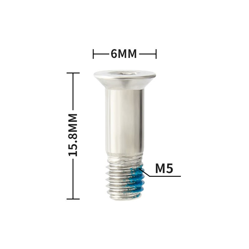 MUQZI-poleas de acero inoxidable para bicicleta de montaña, tornillo Jockey M5, Perno de rueda de guía, desviador trasero, piezas de ciclismo, 2 uds.