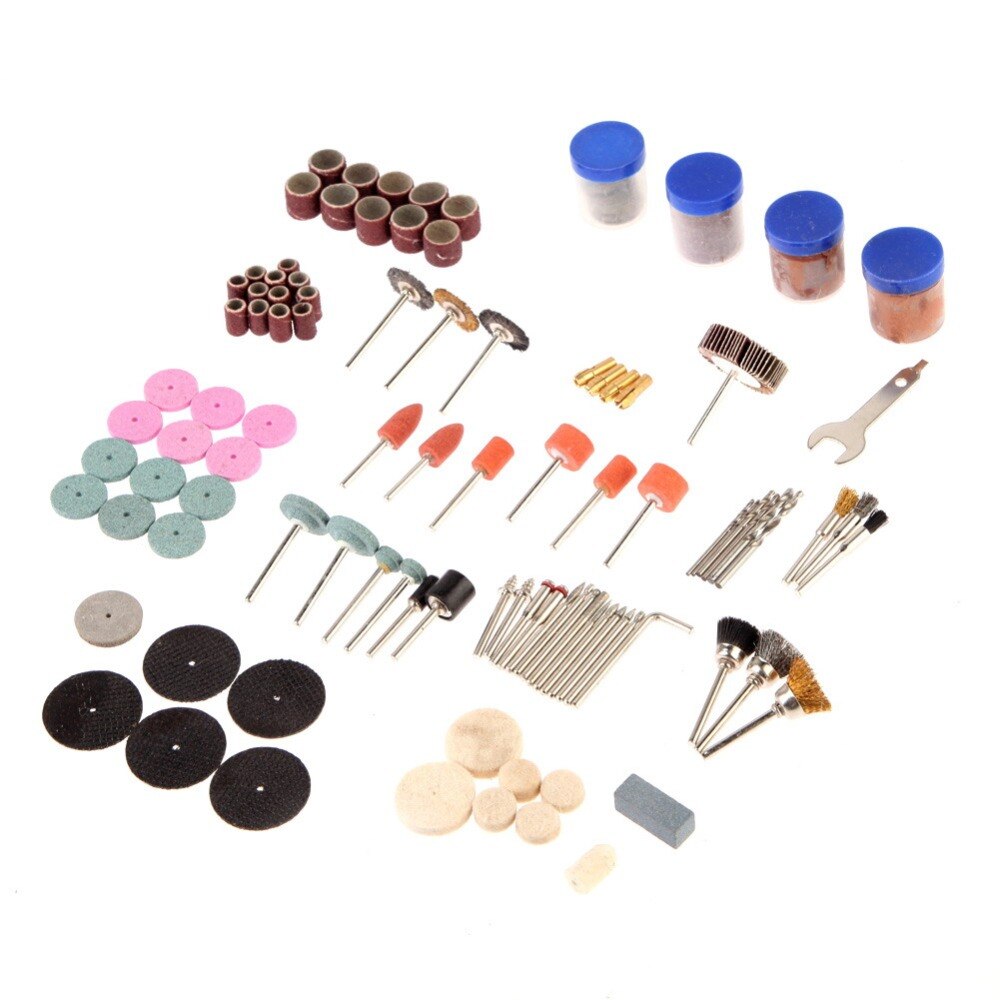 Fixmee 147pc Grinding Carving Polishing Drill Bit Set 1/8" For Dremel Rotary Tool