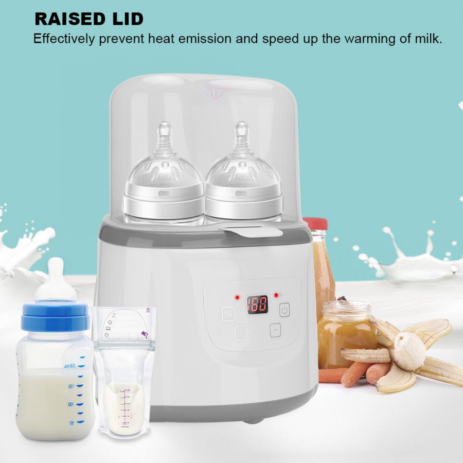 Intelligent Baby Milk Warmer Sterilizers Automatic Thermostat Dual Bottle Fast Warmer Breastfeeding Baby Food Heater