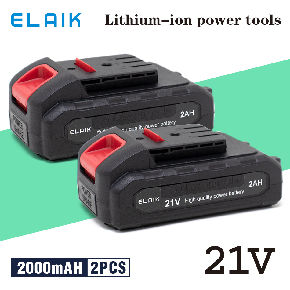 21v 2000 mah högkapacitets uppladdningsbart litiumjonbatteri för dayi 18v/21v: Beige