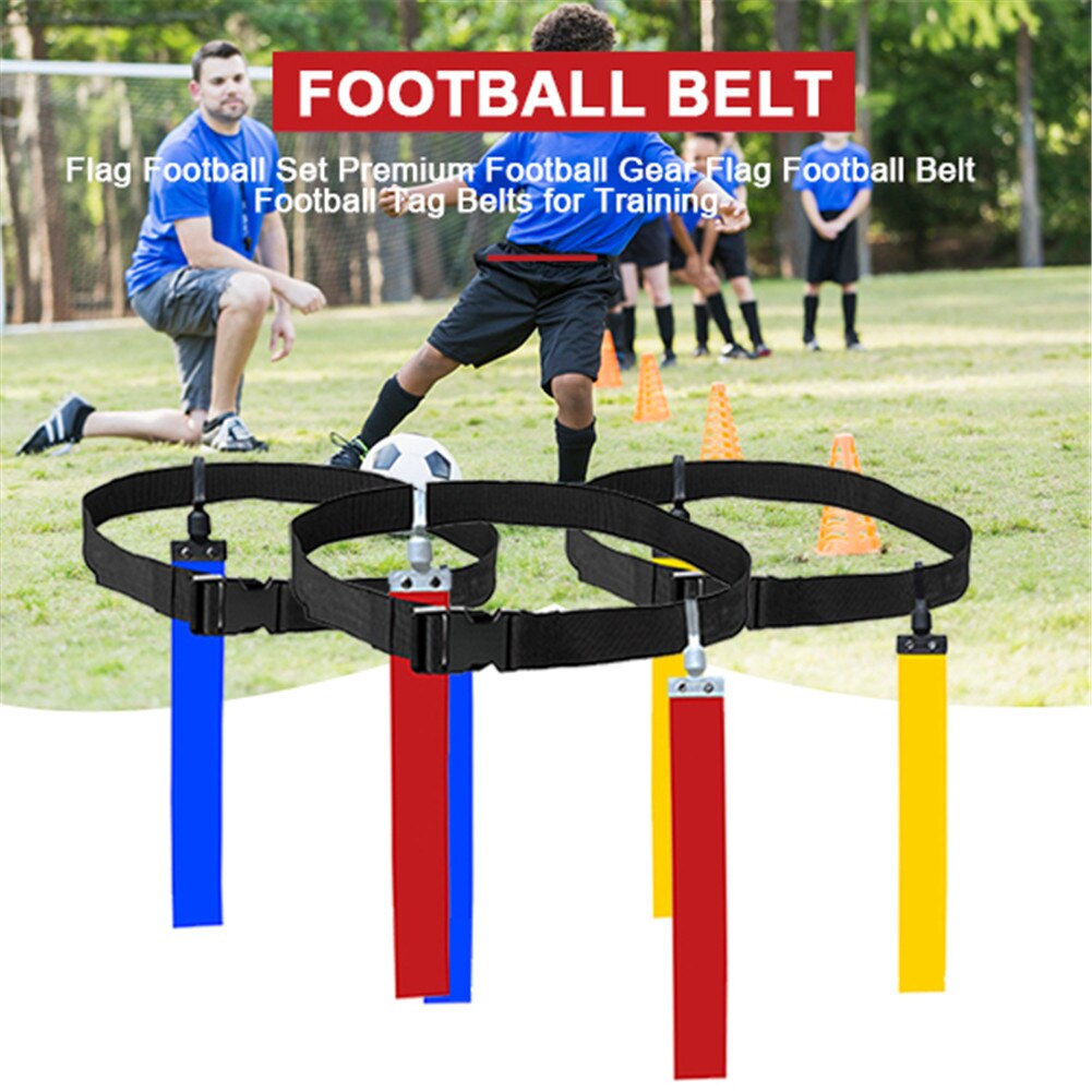 Futebol americano jogo formação cinto bandeira rugby formação tag cinta da cintura bandeira fita ajustável profissional livre tamanho cinto
