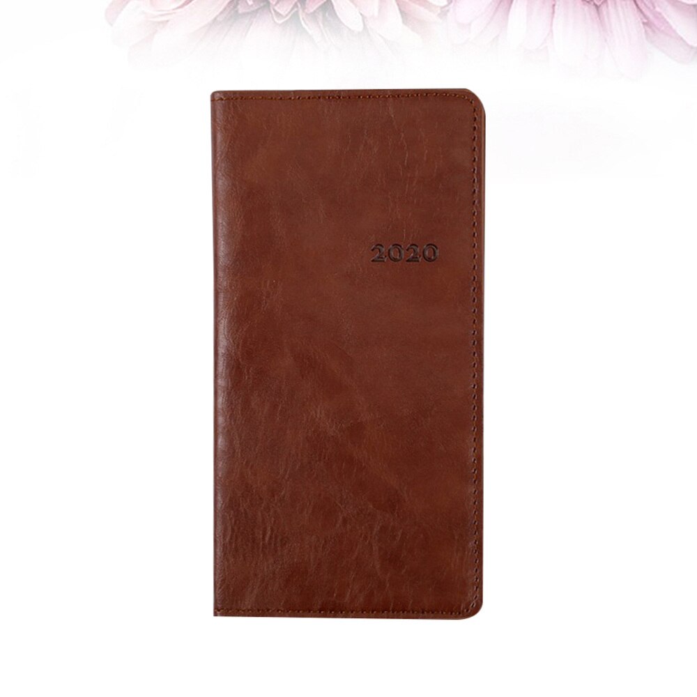 A6 Imitation Leather Planner Portable Notebook Diary Stationery for Home Office School (A6 Black): Picture 3