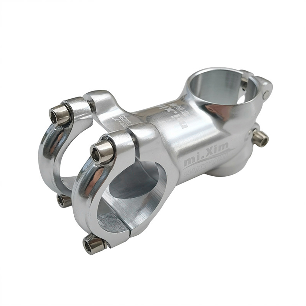 31.8Mm Fiets Stuurpen Aluminium Mountainbike Stuurpen Zilveren Ultralight Cnc Mtb Fiets Stuurpen Fietsen Accessoires: 60MM