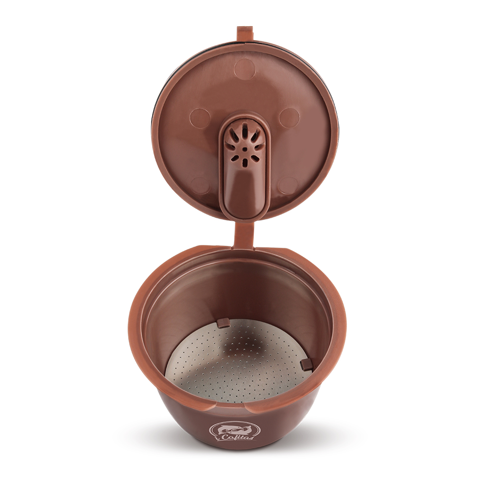 iCafilas wiederverwendbare Kaffeekapseln für Dolce Gusto, nachfüllbare Filter, Crema-Espresso-Kapseln, Tasse, Küchenwerkzeug: S / Licht Grün