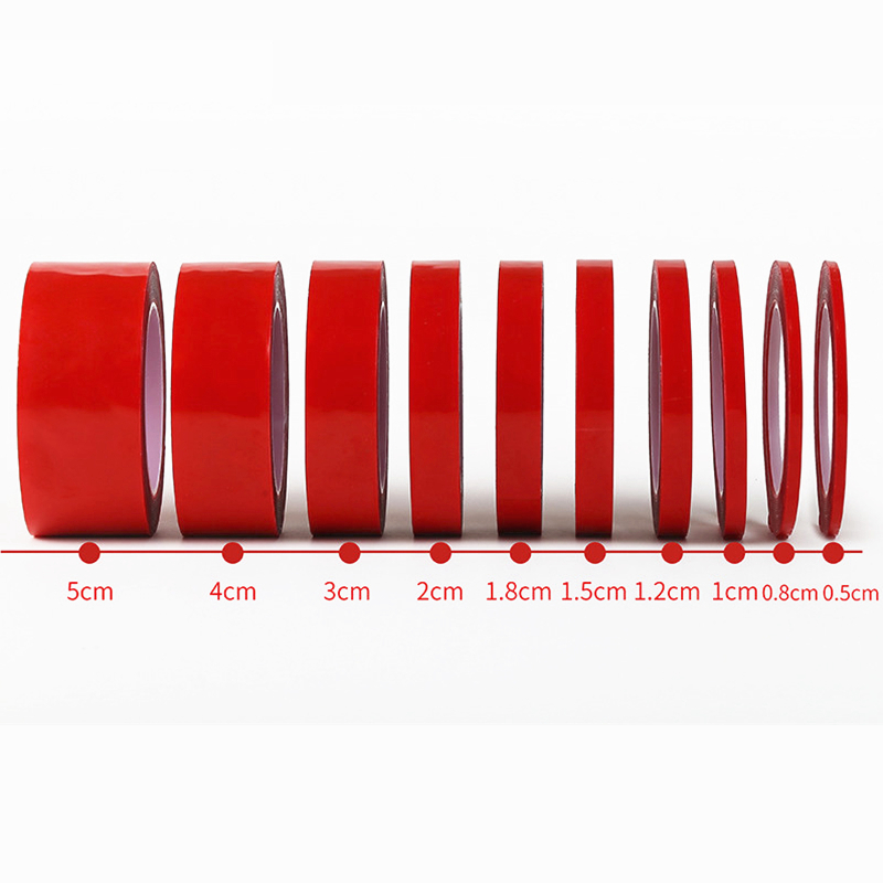 Cinta adhesiva transparente de silicona de doble cara para decoración de coche, pegatina adhesiva de alta resistencia para decoración de pared de hogar, 5/10/15/20mm