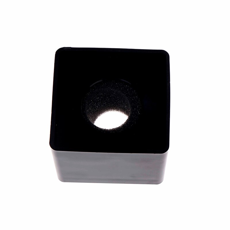 1pc ABS KTV Mic Microphone Logo Flag Station Square Shaped Interview: Black