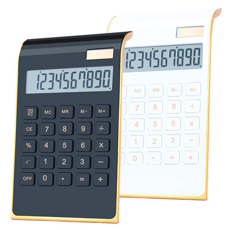 Desktop Calculator, 10-Digit Dual Power Handheld Desktop Calculator with Large LCD Display Big Sensitive Button: Default Title