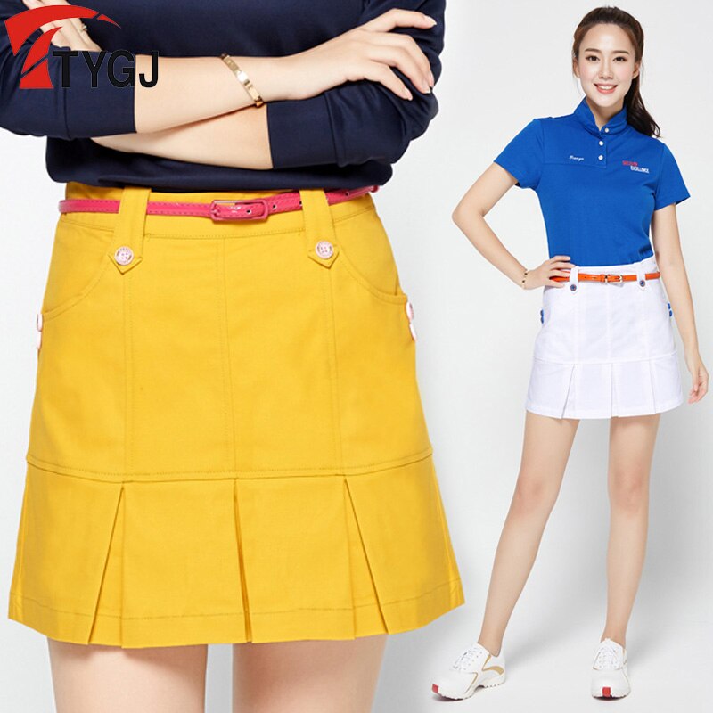 Golf Skirt Women Badminton Table Tennis Short Skirts Ladies Slim Pleated Short Skirt High Waist Dress Golf Clothing