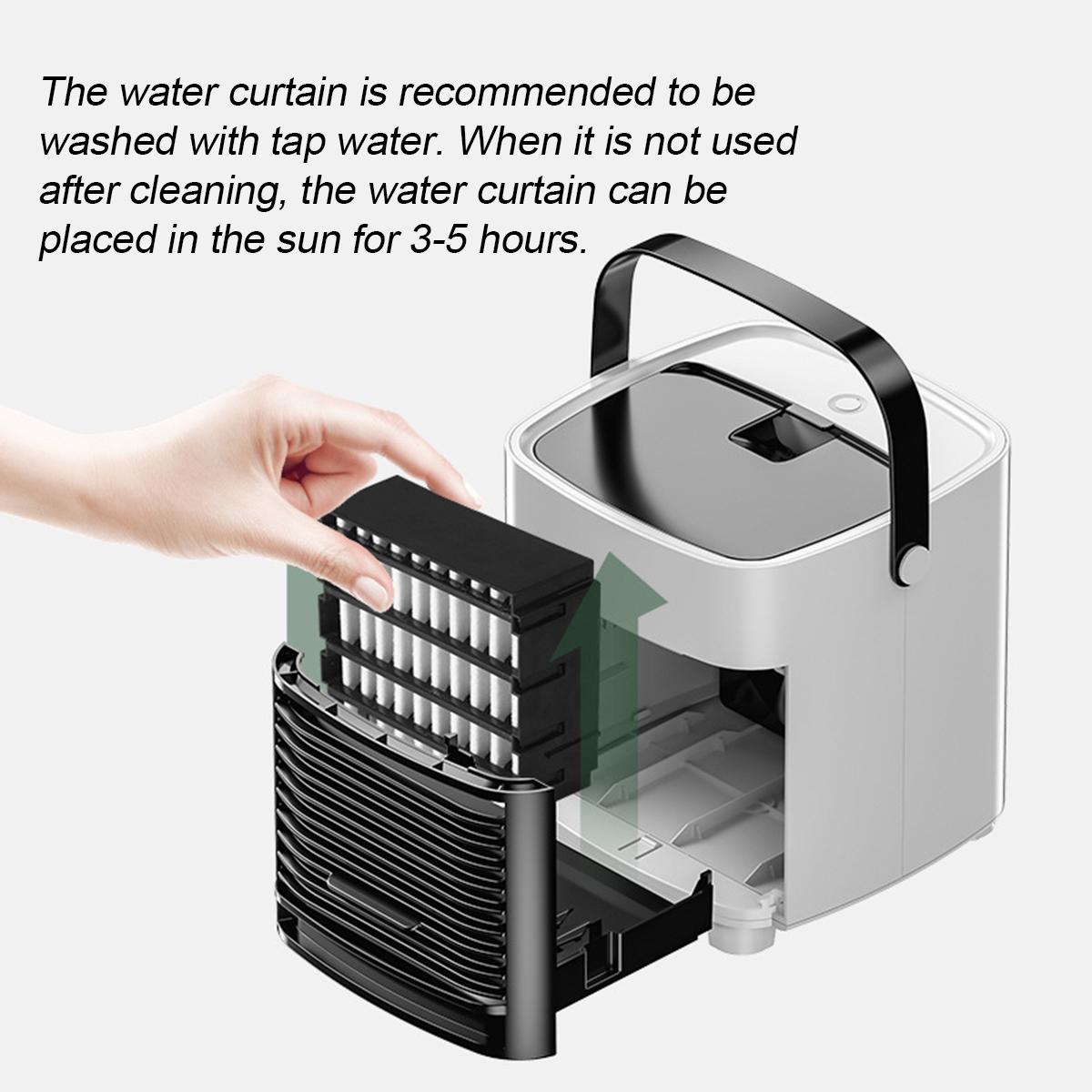 Mini Portable Air Conditioner Humidifier with Water Tank Air Cooler USB 3 Speeds Cooling Fan Air Conditioning for Home Office 5V
