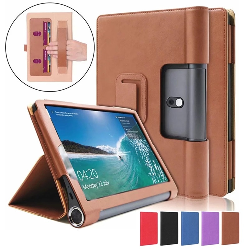 Tablet Case Voor Lenovo Yoga Smart Tab 10.1 YT-X705F Premium Leather Folio Shell Cover Voor Funda Lenovo Yoga Tab 5 YT-X705 Case