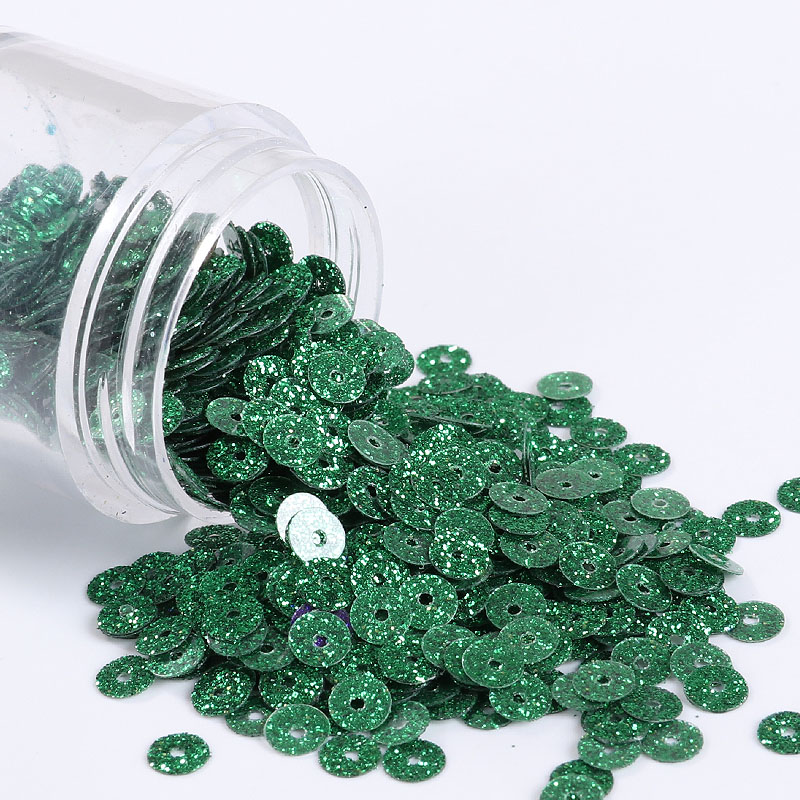 Pailettes 4Mm Glitters Sequin Platte Ronde Losse Pailletten Naaien Bruiloft Decoratie Craft Scrapbook Diy Accessoires 2000Pcs: JCF dark green