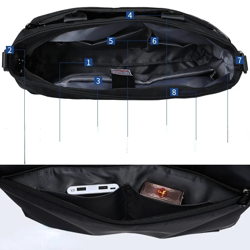 Bjiax Archieftas Met Aktetas Heren Zakelijke Tas Advocaat Kantoor Computertas Horizontale Schouder Crossbody Tas Heren Tas