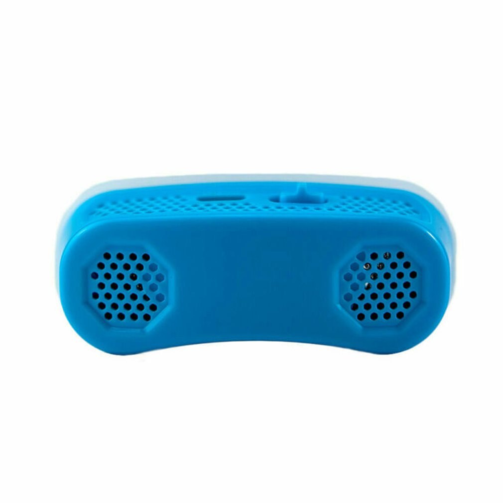 Mikro cpap anti snorken elektronisk apparat til søvnapnø stop snorken hjælpestop cn (oprindelse) ekkolod: Blå