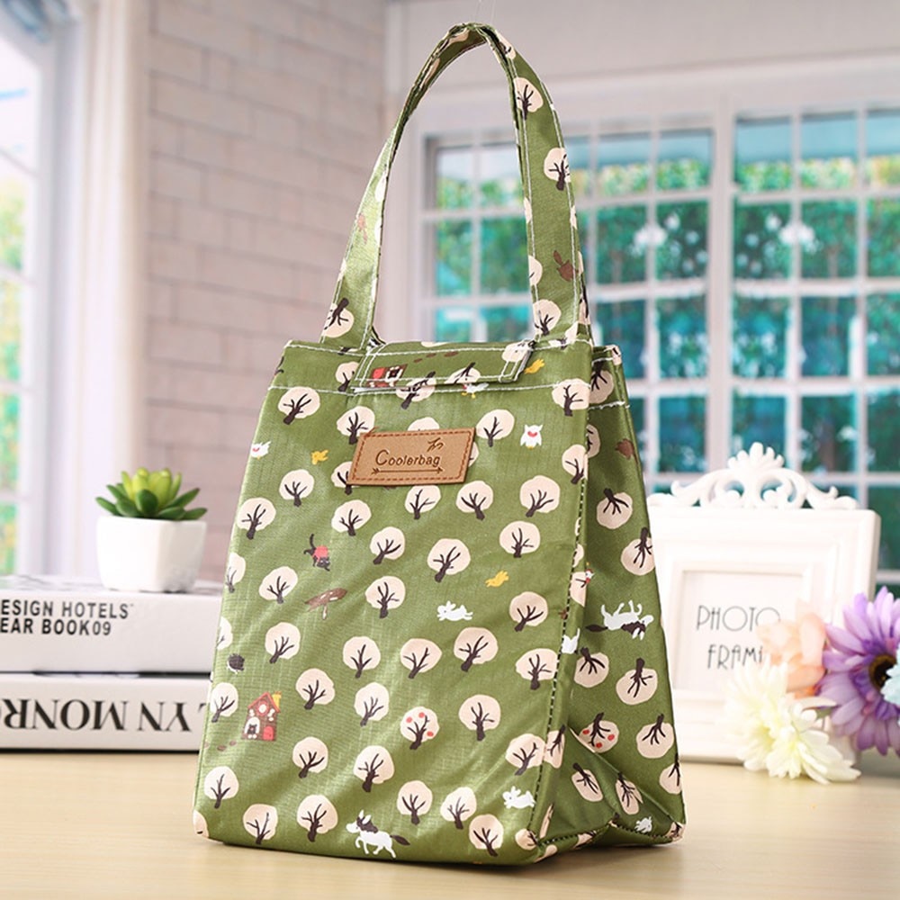 Women Thermal Insulated Lunch Box Bag Camping Outdoor Cooler Lunchbox Bag Portable Lady Carry Picnic Food Tote #T1P: A
