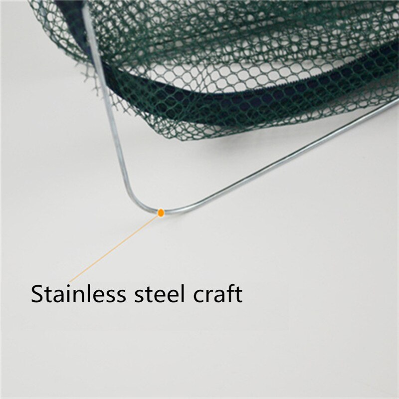 Foldable Fishing Net Crab Trap Cast Dip Cage Fishing Bait Fish Minnow Crawfish Shrimp 6 Imports Nylon Pot Nets