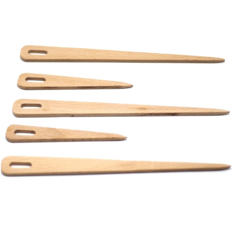 5pcs/set Wood Weaving Shuttle Crochet Needle Hand Loom Stick Tapestry Knitting DIY Craft Tools