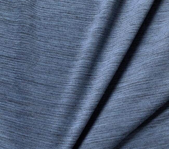 High-end tricolor strikket uld hudvenlig elastisk tynd tidligt efterår merino fint uld strikket stof bund cardigan fa: Blå