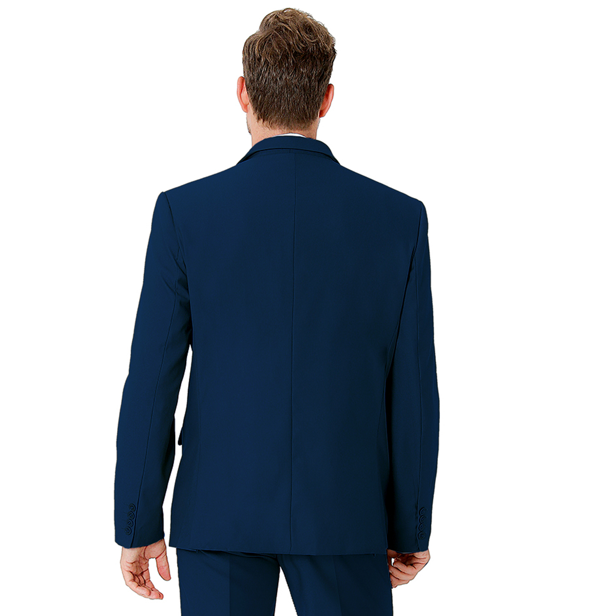 Man Navy Blue Blazer Jacket Men Business Office Wedding Suit Easter Church Birthday Party Outfit Piano Daily Black Set