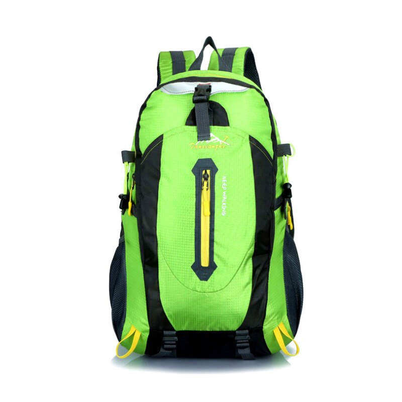 1 Pcs Women Men Backpack Zipper Waterproof Breathable for Outdoor Travel Climbing HB88: green