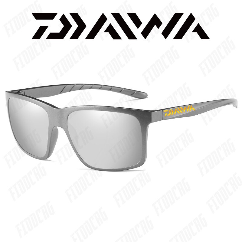 Daiwa Mode Gepolariseerde Zonnebril Mannen Vierkante Frame Mannelijke Zonnebril Vissen Rijden Zon Bril UV400: 44