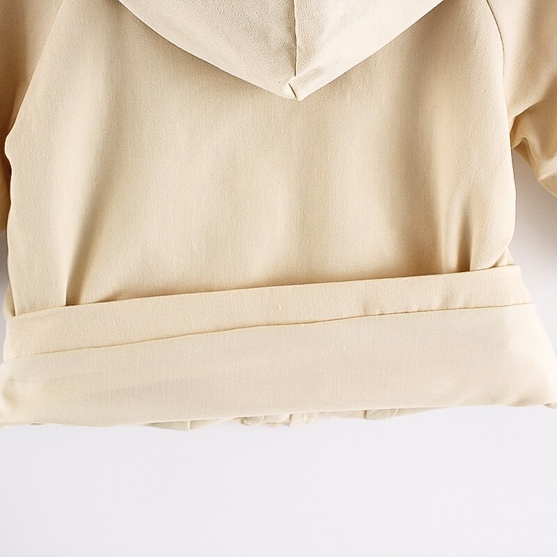 Patpat Peuter Jongen 100% Katoen Knop Plaid Gevoerd Hooded Trenchcoat