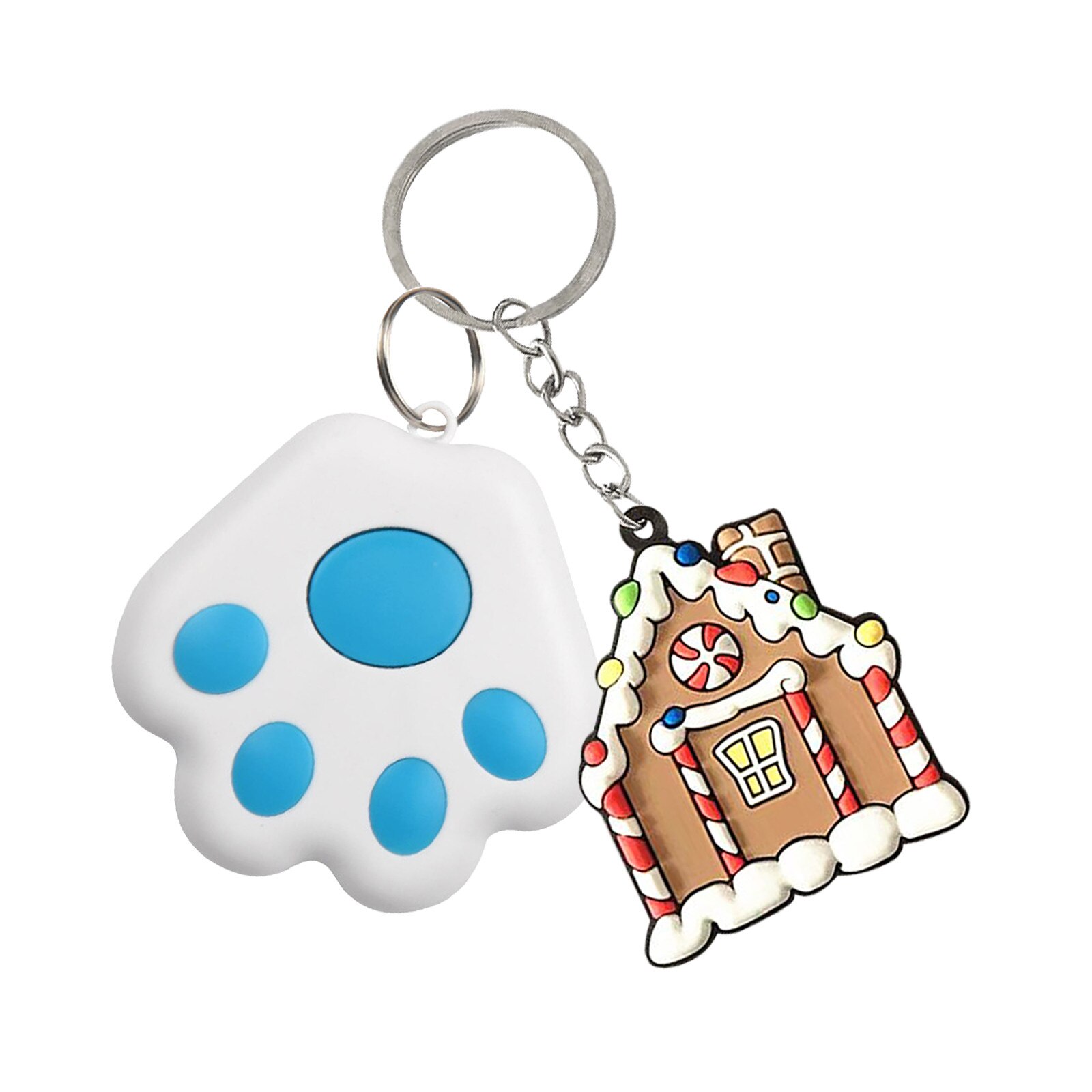 Tracker Anti-Verloren Alarm Mini Draadloze Bluetooth Tracker Kerst Huis Sleutelhanger Auto Kind Oudere Tas Portemonnee Key Finder Locator: Light blue