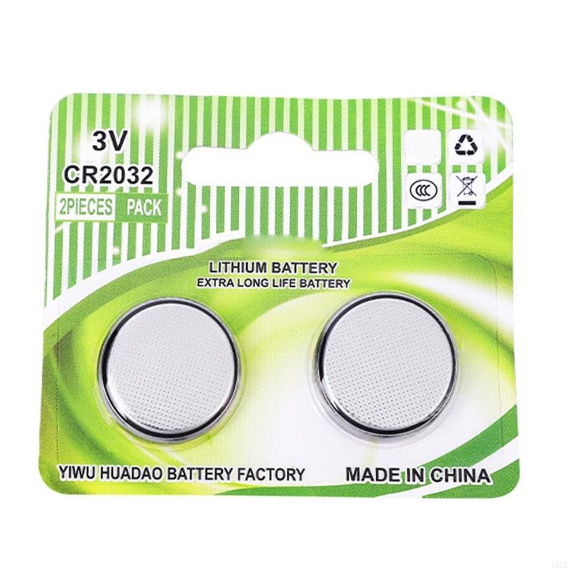 1XCE CR2032 leistungsstarke 3V -Münzzellenbatterien mit sicherem Speicherdesign CR2032 -Batterien: Gelb