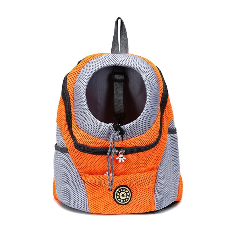 Breathable Pet Dog Carrier Bag Outdoor Front Carrier Bag Double Shoulder Travel Backpack Mesh Dog Backpack Head