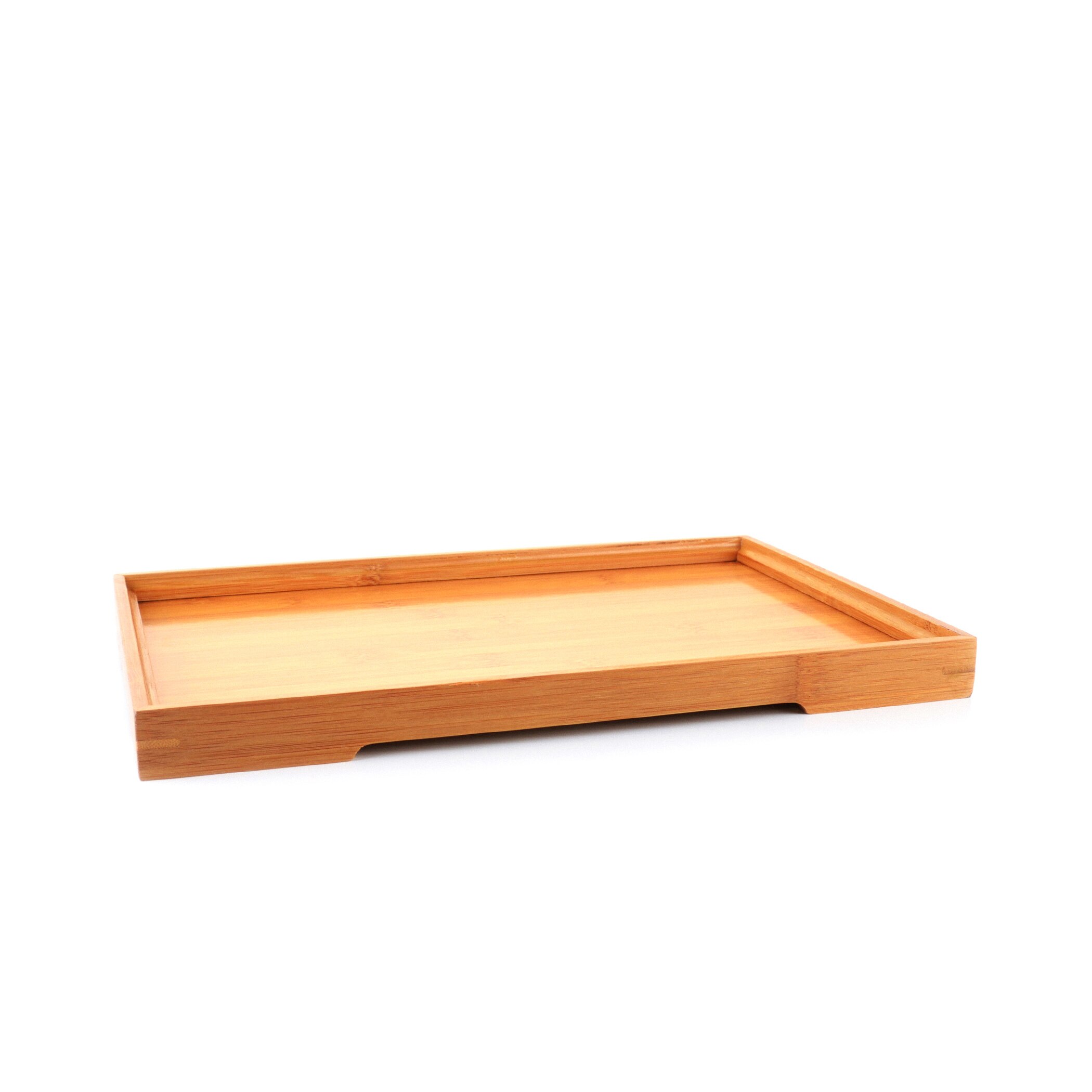 Classic All Natural Bamboo Serving Tea Tray Vegetable Fruit Tray Table