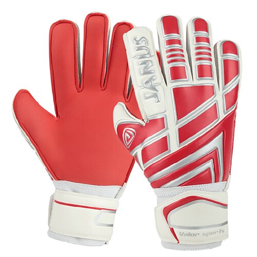 JANUS Finger Guard Children Football Gloves Adult Goalkeeper Gloves JA390: Red White / S