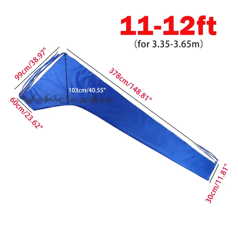 Waterdichte Mainsail Boom Cover Boot Cover 210D Anti Uv Zonnescherm Stofdicht Boom Zeil Cover 8-9ft 9-10ft 10-11ft 11-12ft 12-13ft: 11-12ft