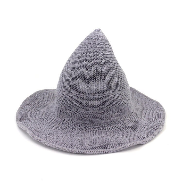 Halloween Witch Hat Men's And Women's Wool Knit Hat Solid Hat