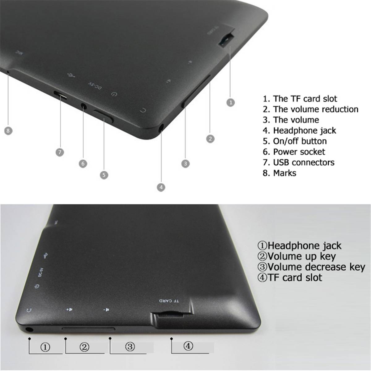 tablettes tactiles 7 inch HD 512M+4GB Kids Children Pad Android 6.0 Quad Core 4000mAh WIFI Navigation Tab