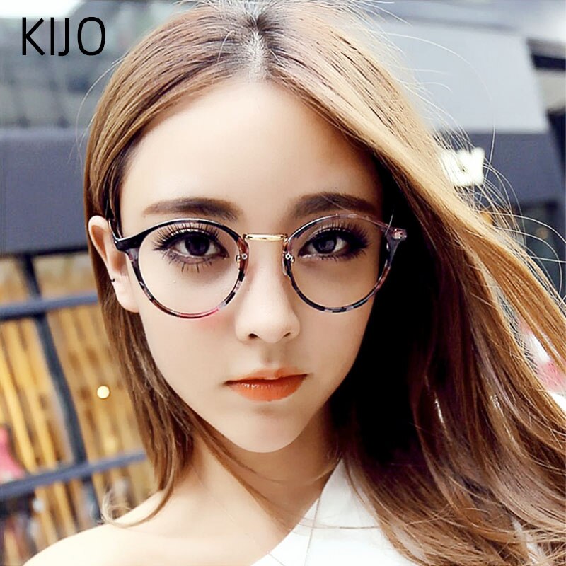 Mode Transparante Ronde Glazen Transparante Frame Vrouwelijke Bril Bijziendheid Bril Mannen Optische Frame Transparant