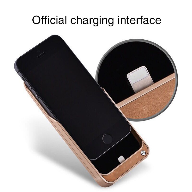 Expower 4200mah Battery Charger Backup Case for Iphone 5 5S 5C SE Powerbank Backup External Phone Charging Case Cover