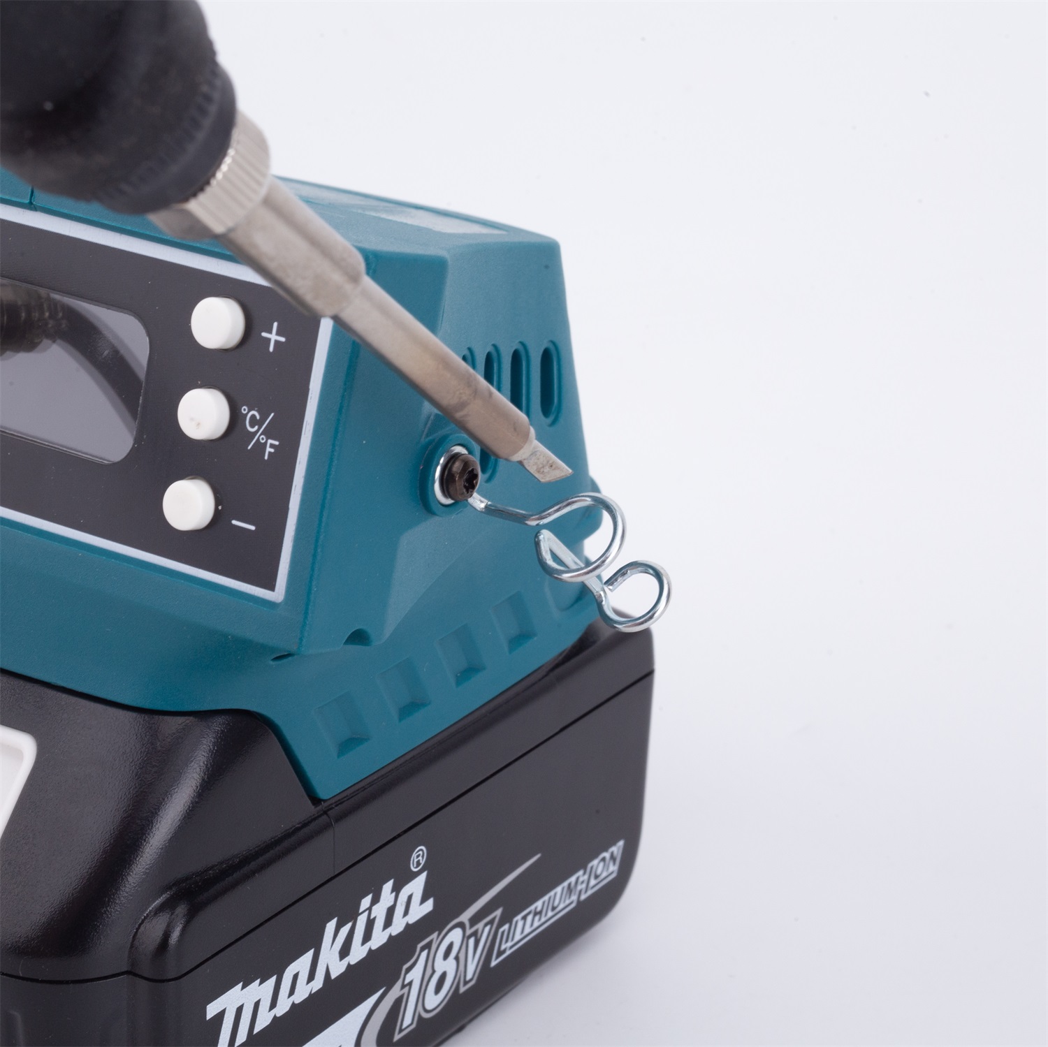 Oled-scherm voor makita 18v li-ion soldeerstation/soldeerbout, draadloos en draagbaar, voor makita  t12 soldeerstation (zonder accu)