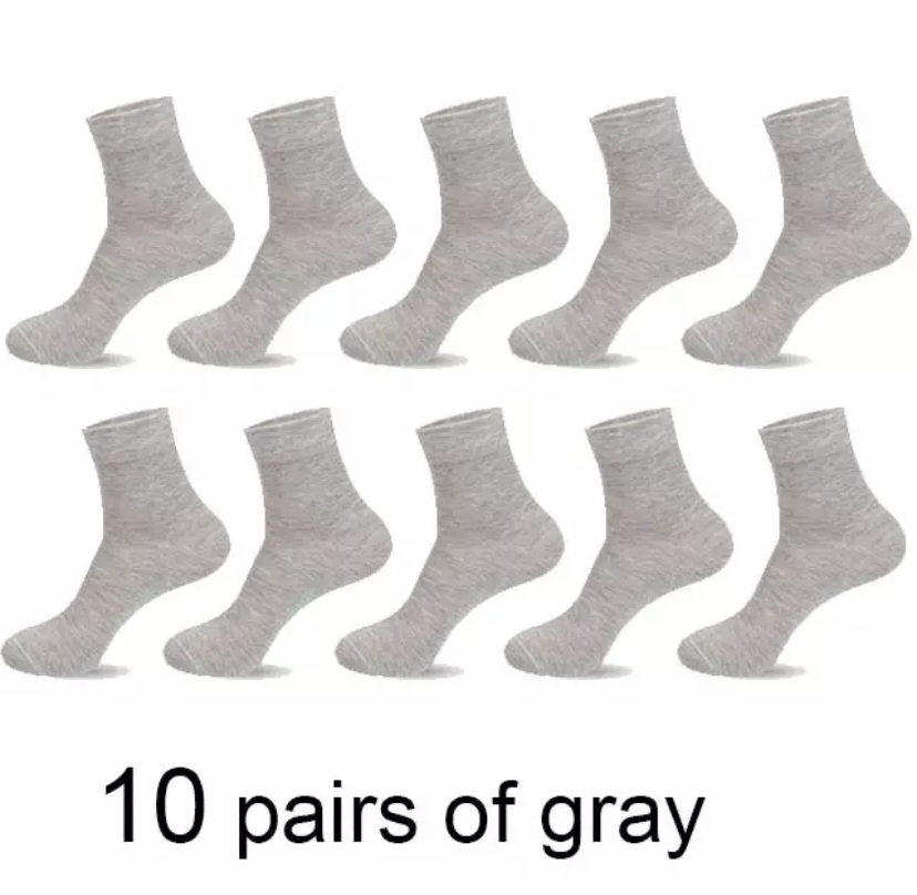10 paar/männer Socken Polyester Baumwolle Mittelrohr Socken Sommer Dünne Einfarbig Atmungsaktive Geschäft herren Socken männer: Wasser verrotten