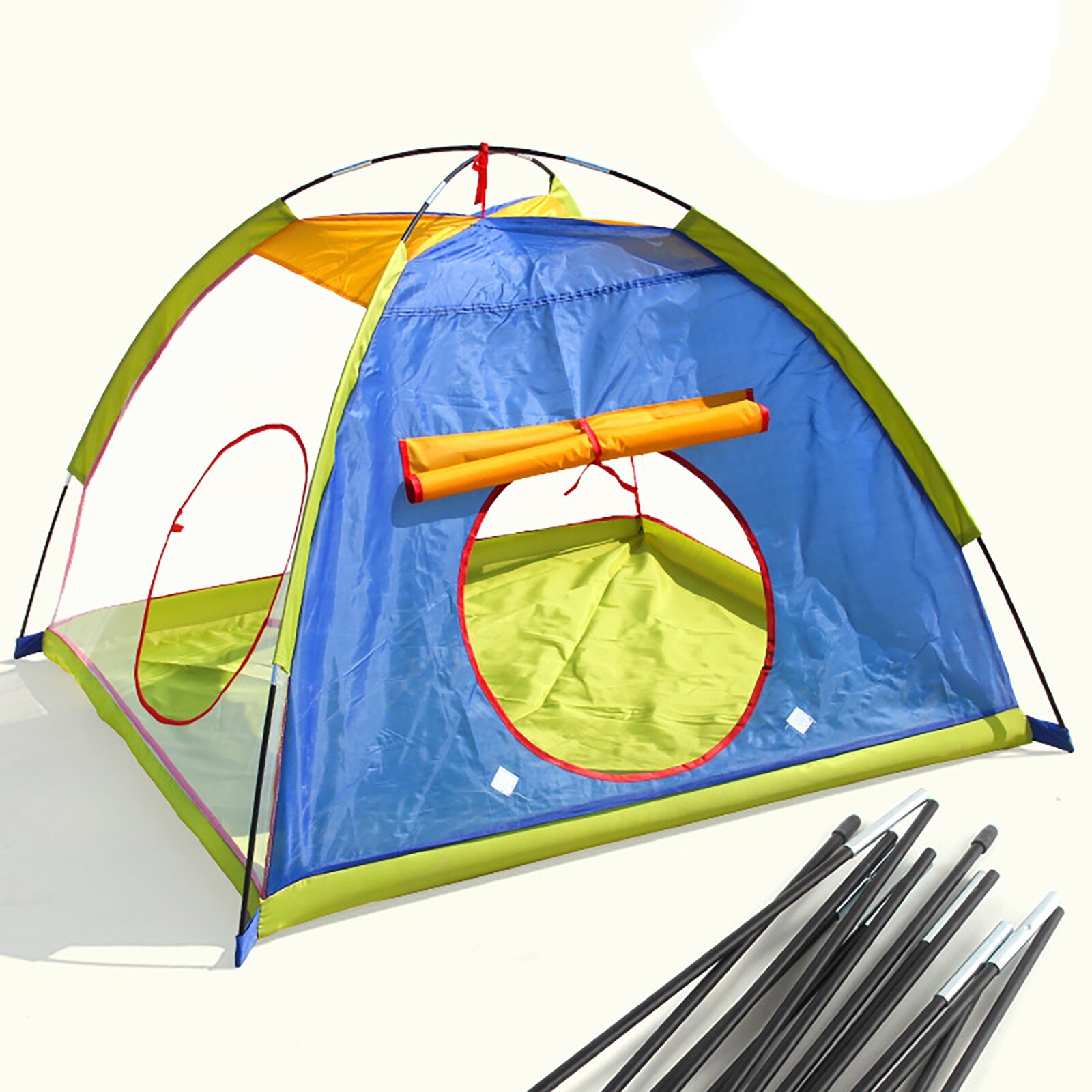 Kinder indoor und outdoor klettern ball pool drei stück rohr zelt Kind Tipi Zelt Große Baby Laufstall Kinder geburtstag