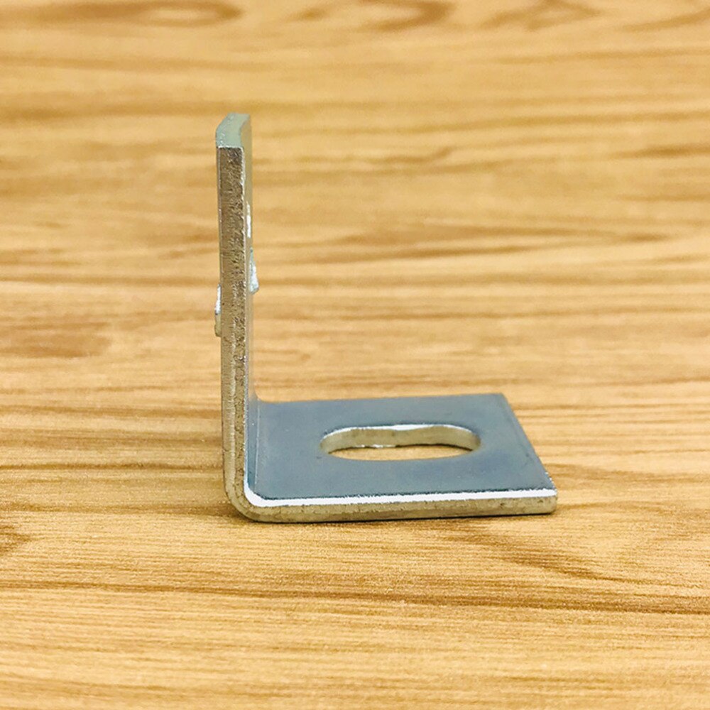 5pcs Metal Right Angle Bracket Support High Hardness Shaped Brackets 90 Degree Corner Brace (Silver)