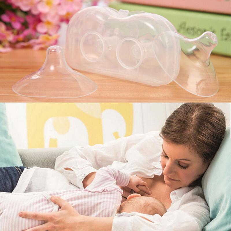 2 Teile/paket Shell Ultra-dünne Silikon Nippel Brust Schild Mutterschaft Silica Gel Nippel Schutz Baby Brust Milch Fütterung